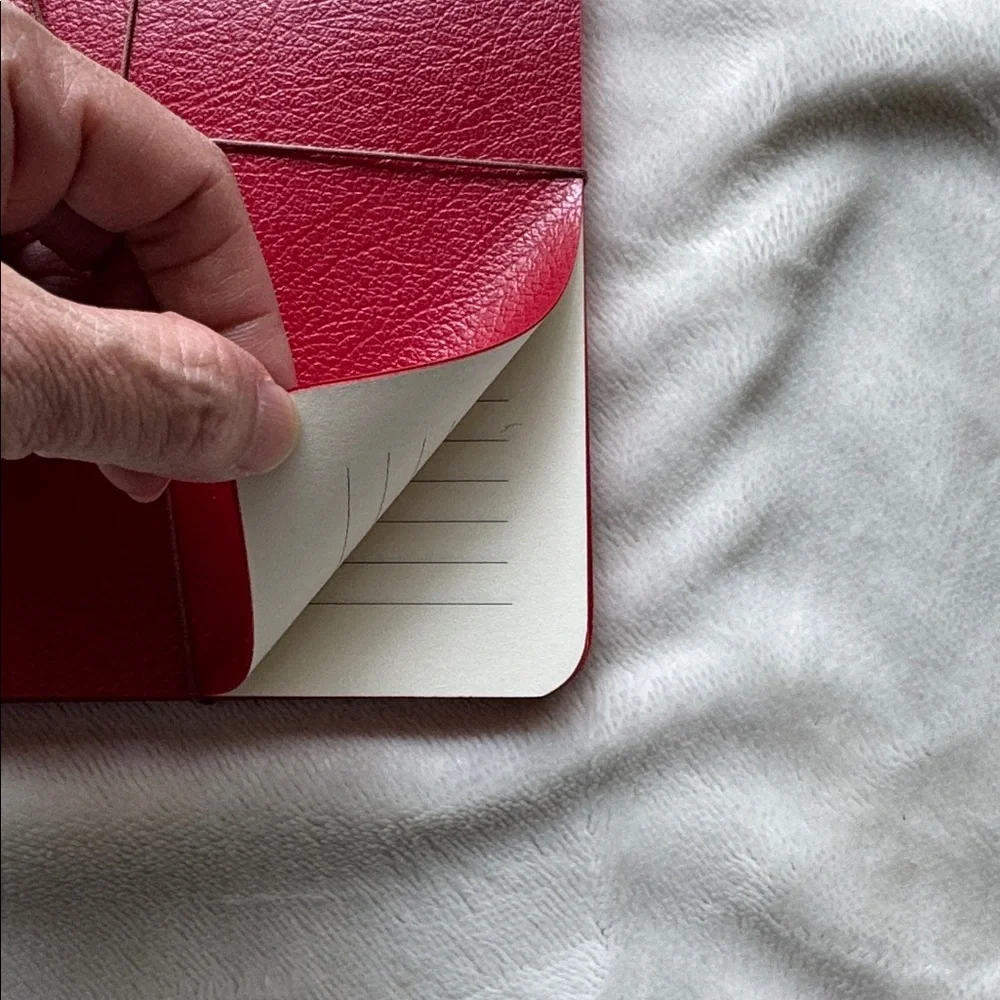 Bieffe Hand Made Italy 3x Stationary Journal Red Diary Notebook (Made in Italy)